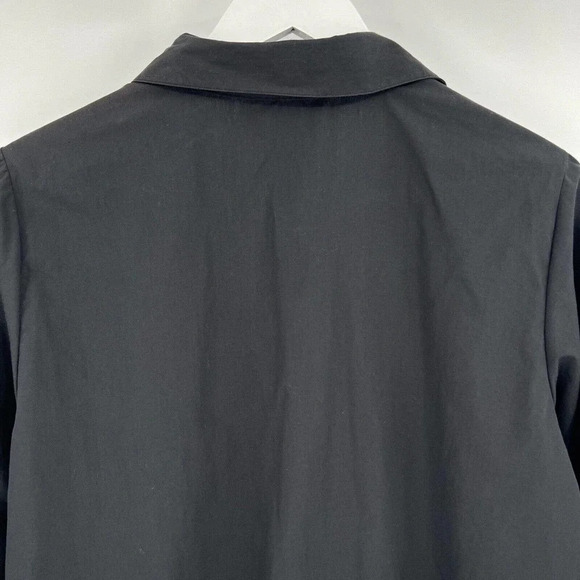 Bob Mackie Wearable Art Black Long Sleeve Button Up Sequin Design Women's Small - Picture 5 of 7